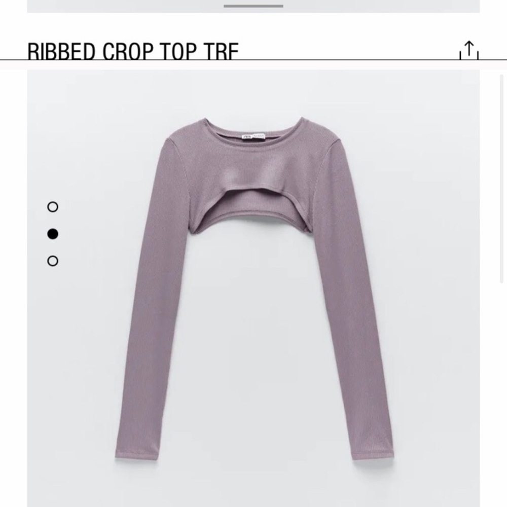 ZARA - ribbed crop top